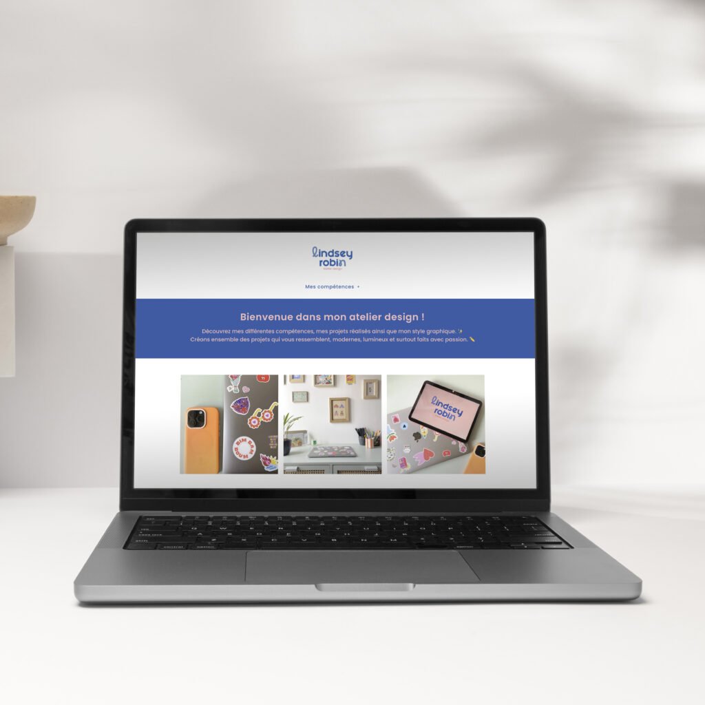Mockup site internet Lindsey Robin