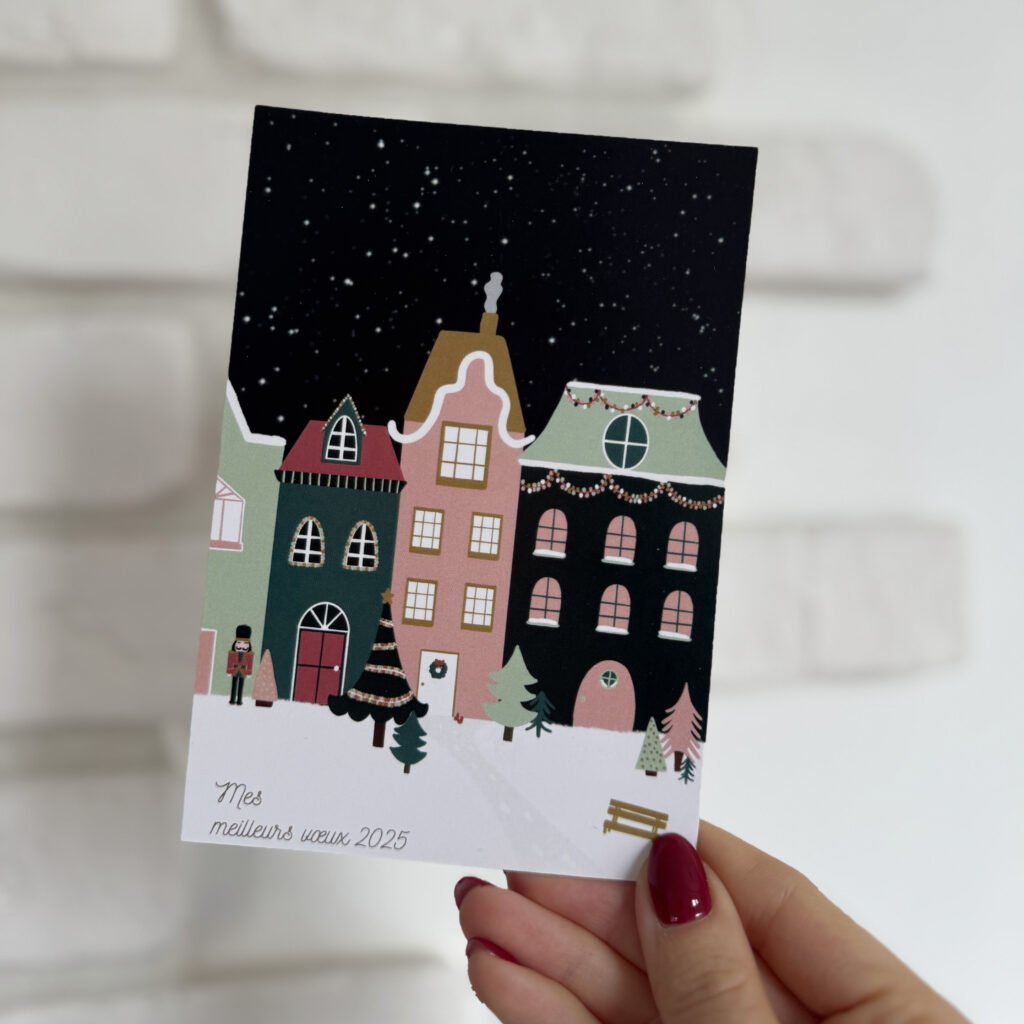 Carte De Voeux Atelier Broderie Avec Laura