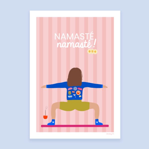 Illustration A4 - Namasté