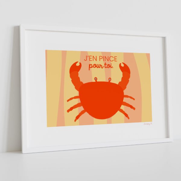 Visualisation de l'illustration "le crabe charmeur" dans un cadre