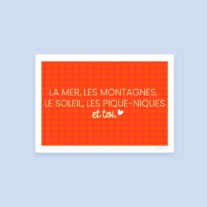 Affiche A6 La déclaration d'amour