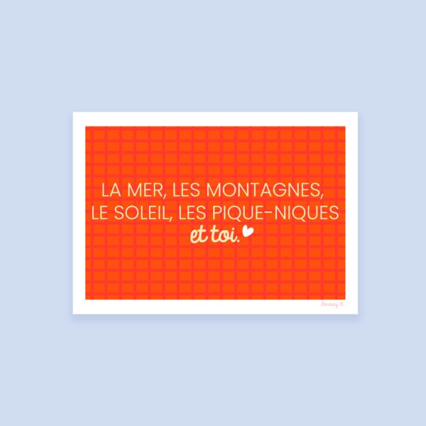 Affiche A6 La déclaration d'amour
