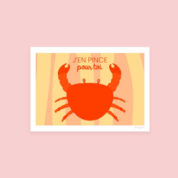 Illustration représentant un crabe